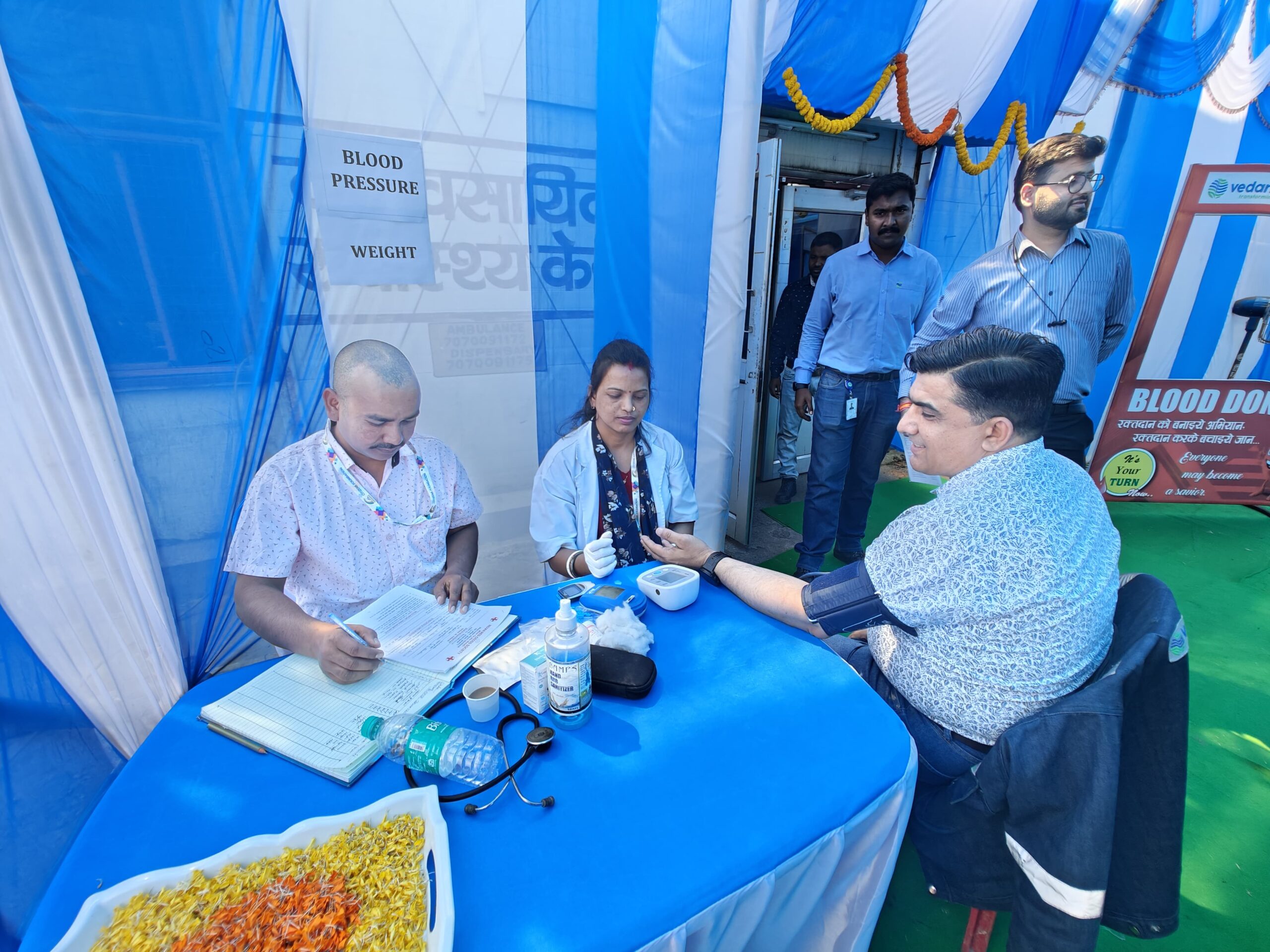 ईएसएल स्टील लिमिटेड के सियालजोरी प्लांट परिसर में वार्षिक रक्तदान शिविर का आयोजन